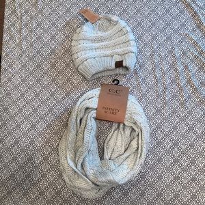 Infinity scarf and beanie
